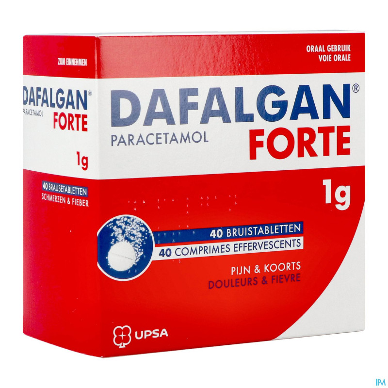 Dafalgan forte 1g comp efferv. 40