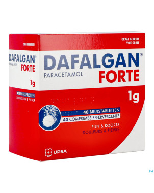 Dafalgan forte 1g comp efferv. 40