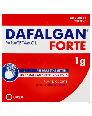 Dafalgan forte 1g comp efferv. 40