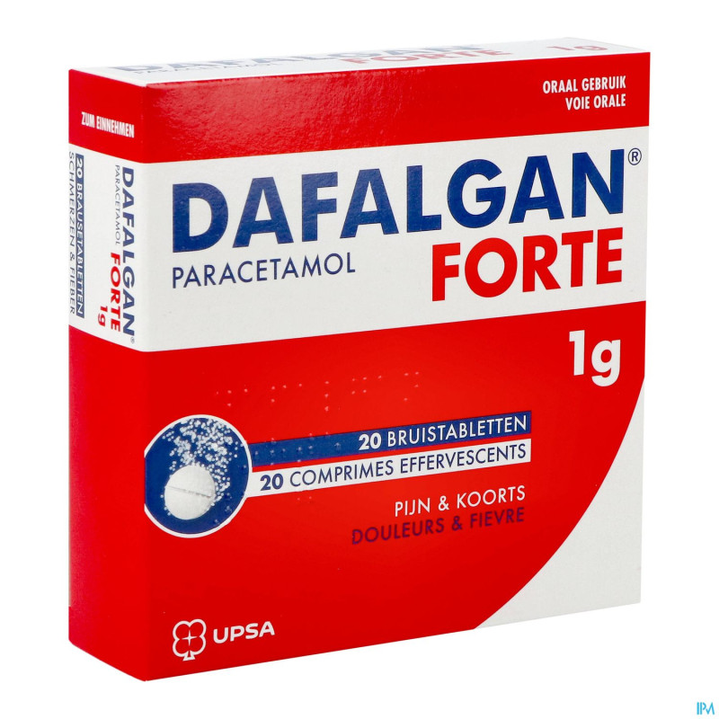 Dafalgan forte 1g comp efferv. 20