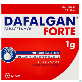 Dafalgan forte 1g comp efferv. 20