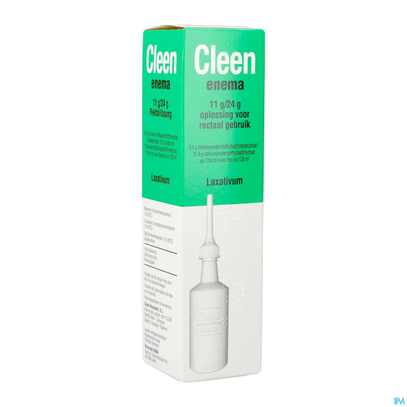 Cleen enema 11g/24g sol rectale fl 133ml