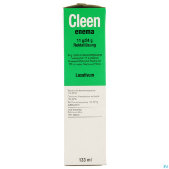 Cleen enema 11g/24g sol rectale fl 133ml