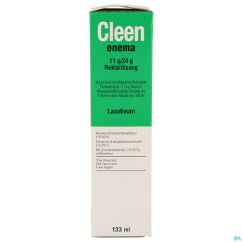 Cleen enema 11g/24g sol rectale fl 133ml