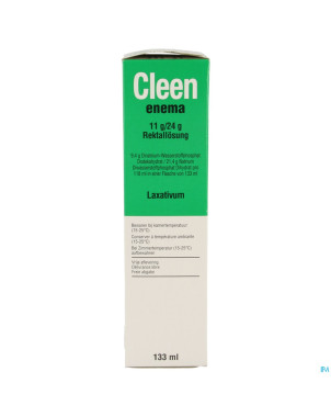 Cleen enema 11g/24g sol rectale fl 133ml