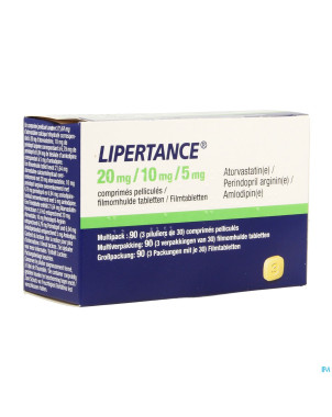 Lipertance 20mg/10mg/ 5mg comp pell 90