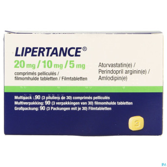 Lipertance 20mg/10mg/ 5mg comp pell 90