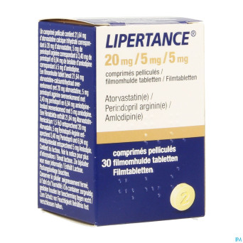 Lipertance 20mg/ 5mg/ 5mg comp pell 30