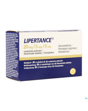 Lipertance 20mg/ 5mg/ 5mg comp pell 90