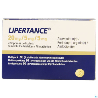 Lipertance 20mg/ 5mg/ 5mg comp pell 90