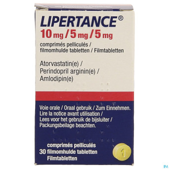 Lipertance 10mg/ 5mg/ 5mg comp pell 30