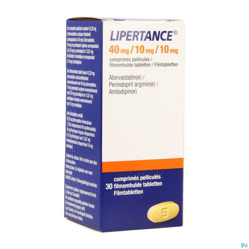 Lipertance 40mg/10mg/10mg comp pell 30