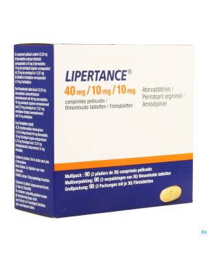 Lipertance 40mg/10mg/10mg comp pell 90