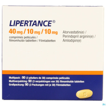 Lipertance 40mg/10mg/10mg comp pell 90
