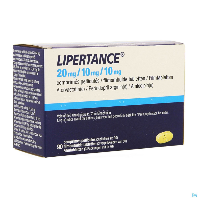 Lipertance 20mg/10mg/10mg comp pell 90
