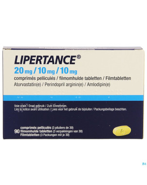 Lipertance 20mg/10mg/10mg comp pell 90