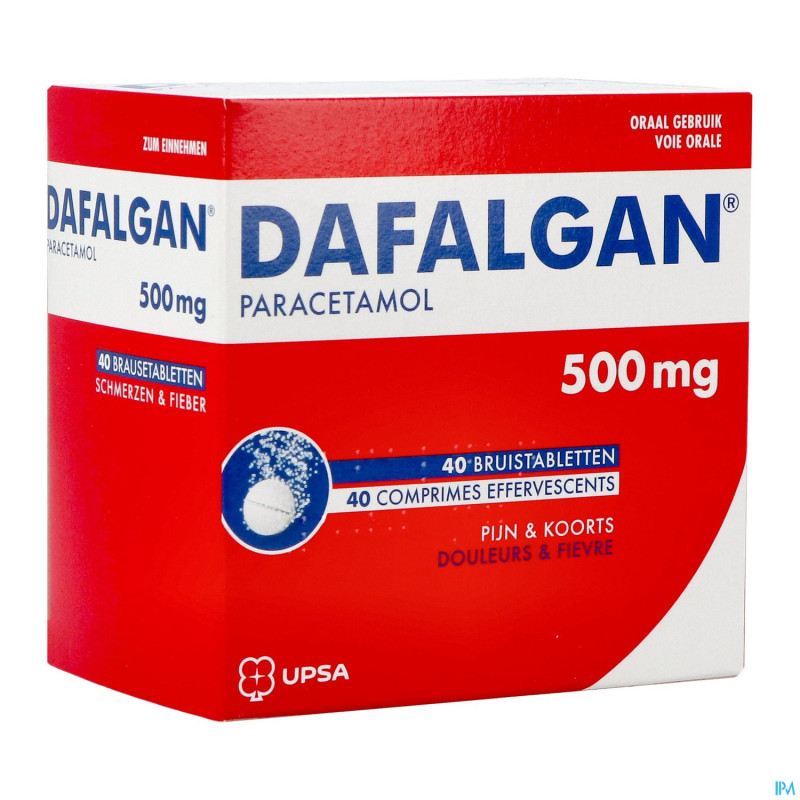 Dafalgan 500mg comp efferv. 40