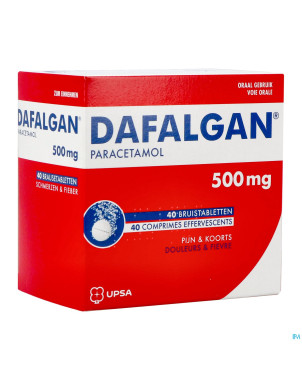Dafalgan 500mg comp efferv. 40