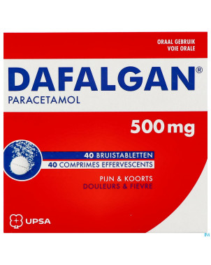 Dafalgan 500mg comp efferv. 40