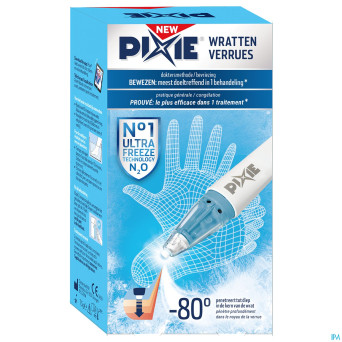 Pixie stylo 7,5g a/verrues + n2o cartouche