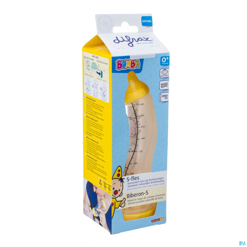 Difrax biberon-s natural bumba 200ml