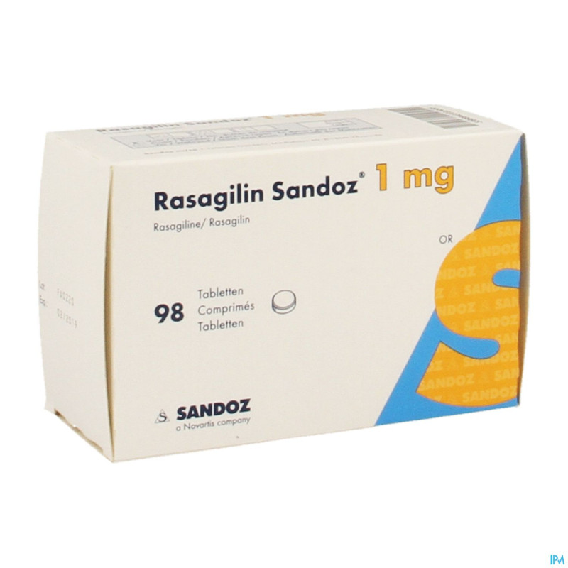 Rasagilin sandoz 1mg comp  98 x 1mg