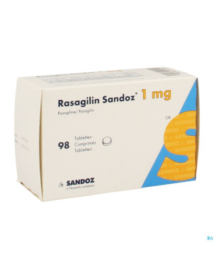 Rasagilin sandoz 1mg comp  98 x 1mg