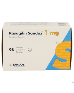 Rasagilin sandoz 1mg comp  98 x 1mg