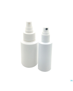 Flacon spray blanc rond hdpe + pp28   100ml 20 aca