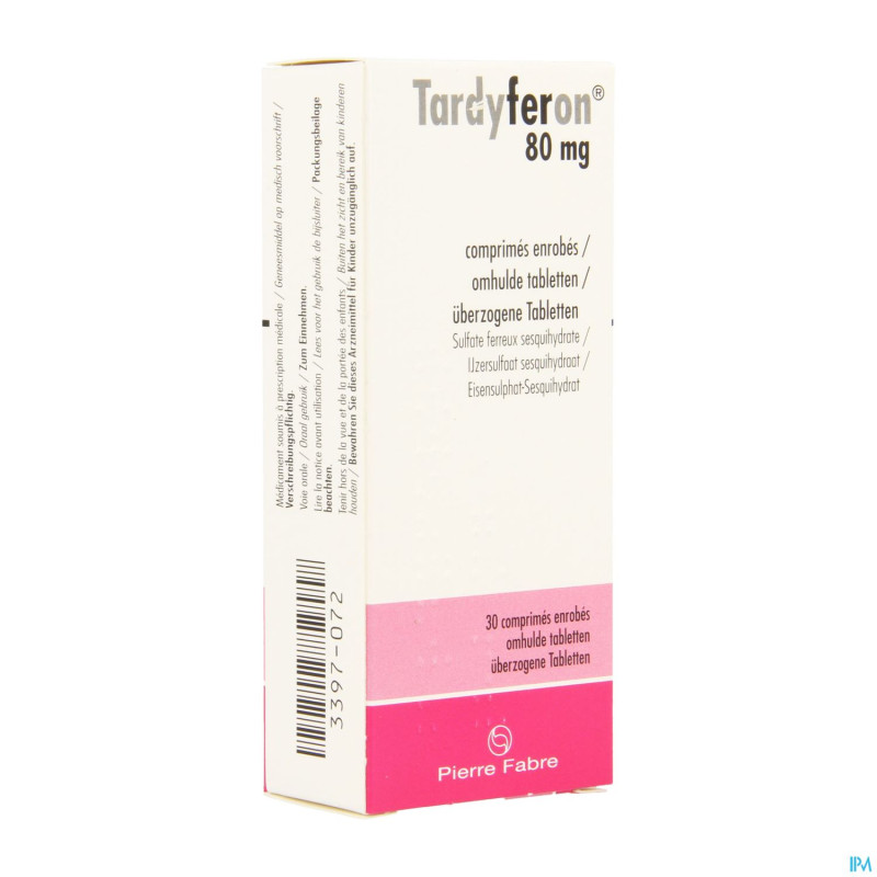 Tardyferon 80mg comp pell  30 x 80mg pip