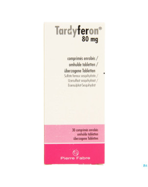 Tardyferon 80mg comp pell  30 x 80mg pip