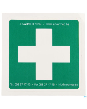 Autocollant premier secours 10x10cm