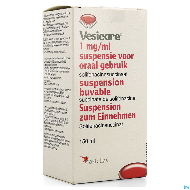 Vesicare 1mg/ml susp orale    150ml
