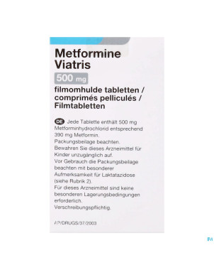 Metformine viatris 500mg comp pell 200 flacon