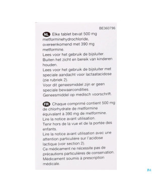 Metformine viatris 500mg comp pell 200 flacon