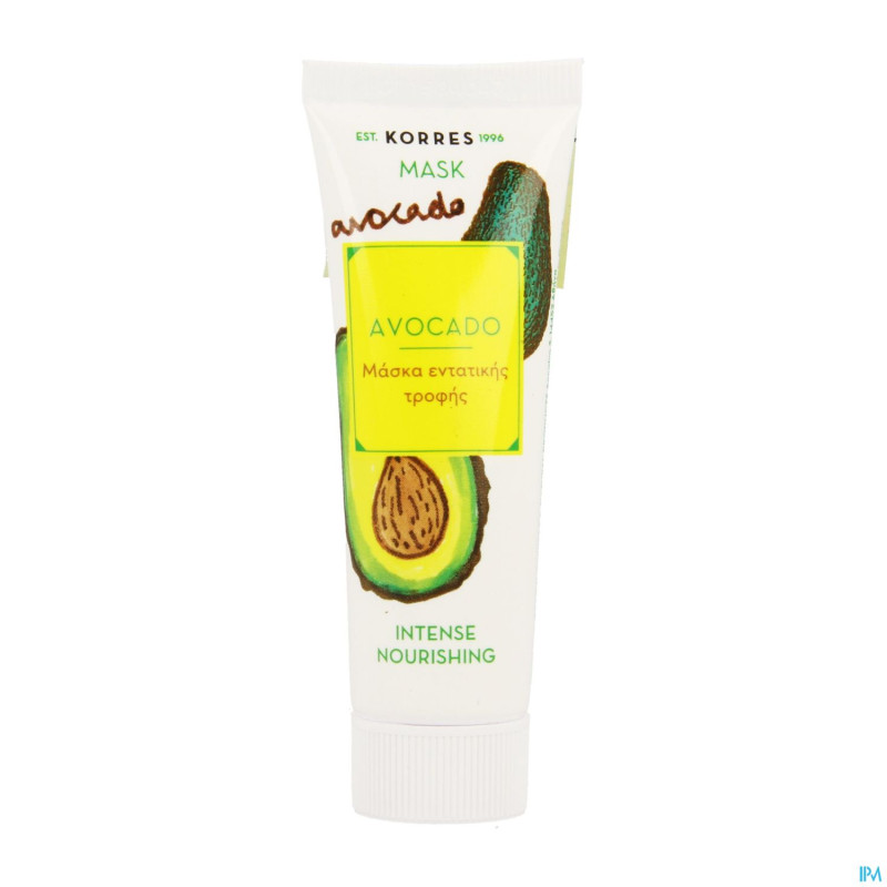 Korres kf masque nourrissant intense avocat 18ml
