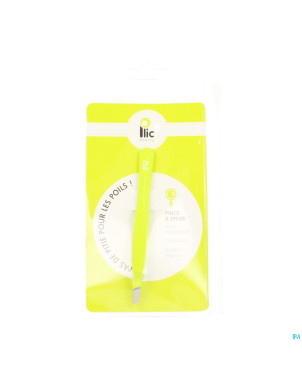 Plic pinces epiler mors biais vert lime