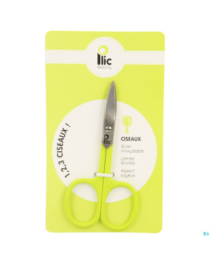 Plic ciseaux ongles lames droites vert lime