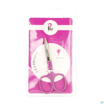 Plic ciseaux ongles lames courbes violet