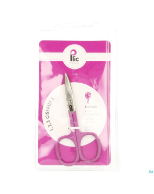 Plic ciseaux ongles lames courbes violet