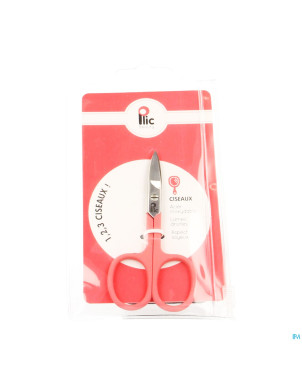 Plic ciseaux ongles lames droites rose