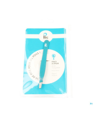Plic pinces epiler mors biais turquoise
