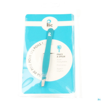 Plic pinces epiler mors biais turquoise