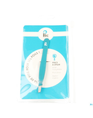 Plic pinces epiler mors biais turquoise