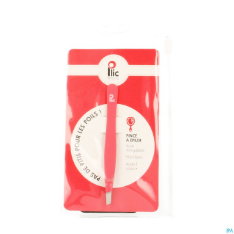 Plic pinces epiler mors biais rose