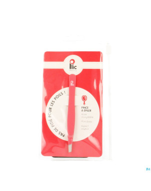 Plic pinces epiler mors biais rose