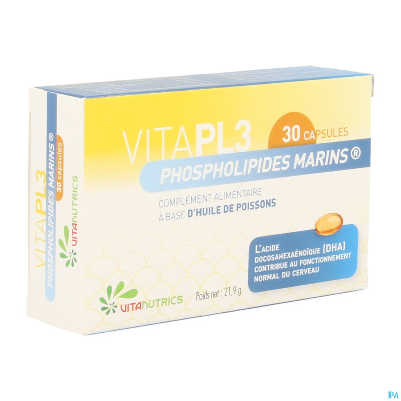 Vitapl3 phospholipides marins    caps 30