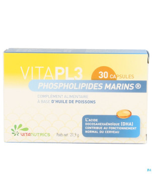 Vitapl3 phospholipides marins    caps 30