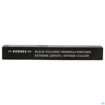 Korres km mascara allong.01 black volcan. mineral