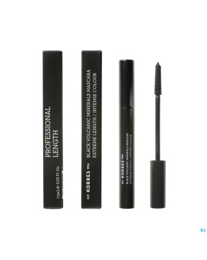 Korres km mascara allong.01 black volcan. mineral